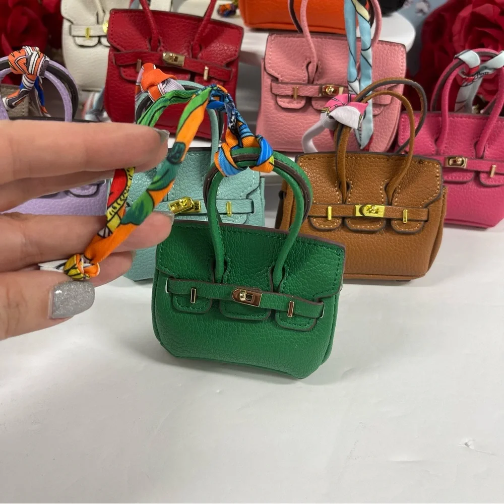 🔥4 LEFT! LEATHER MINI BAG CHARMS